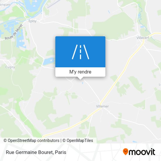 Rue Germaine Bouret plan
