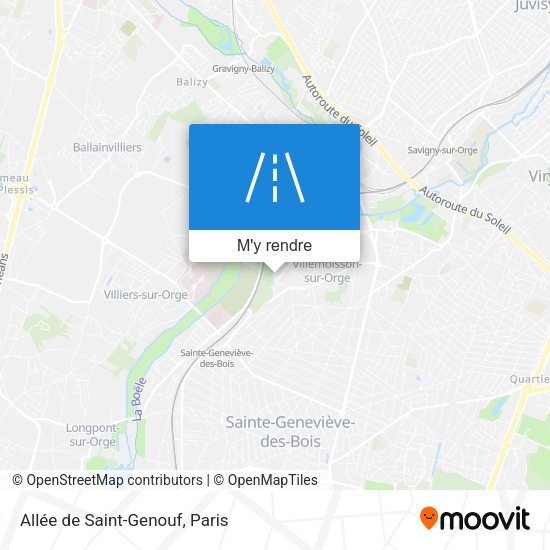 Allée de Saint-Genouf plan
