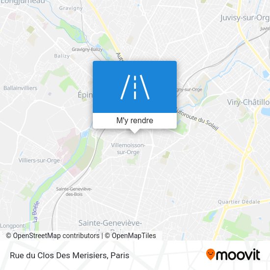 Rue du Clos Des Merisiers plan