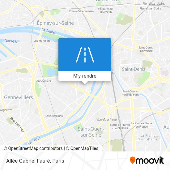 Allée Gabriel Fauré plan