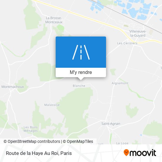 Route De La Haye Au Roi plan