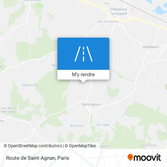 Route De Saint-Agnan plan