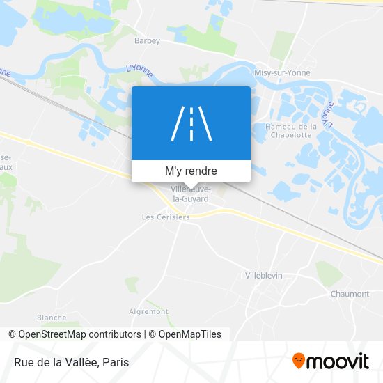 Rue de la Vallèe plan