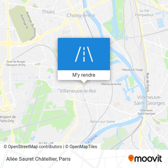 Allée Sauret Châtellier plan