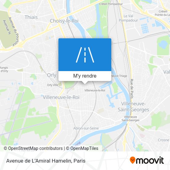 Avenue de L’Amiral Hamelin plan