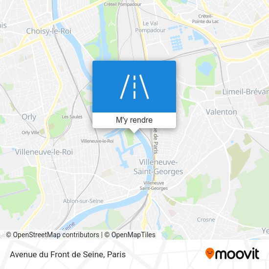 Avenue du Front de Seine plan
