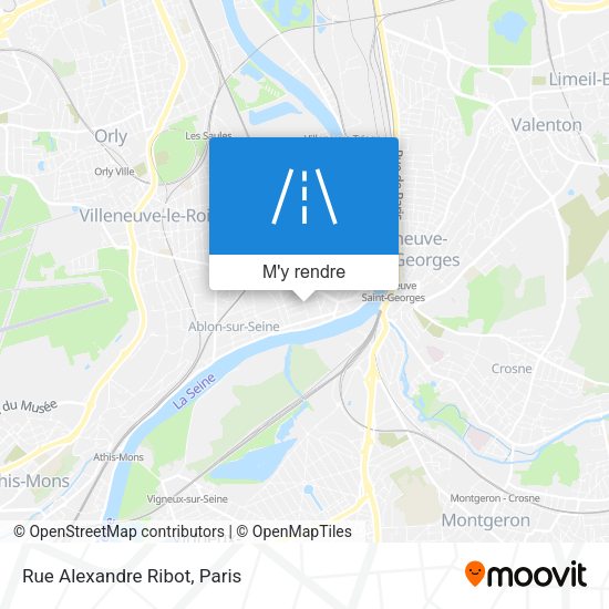 Rue Alexandre Ribot plan