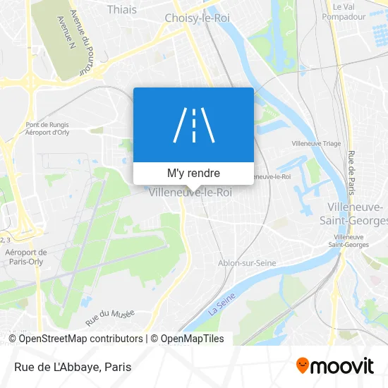 Rue de L'Abbaye plan