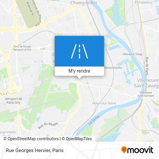 Rue Georges Hervier plan