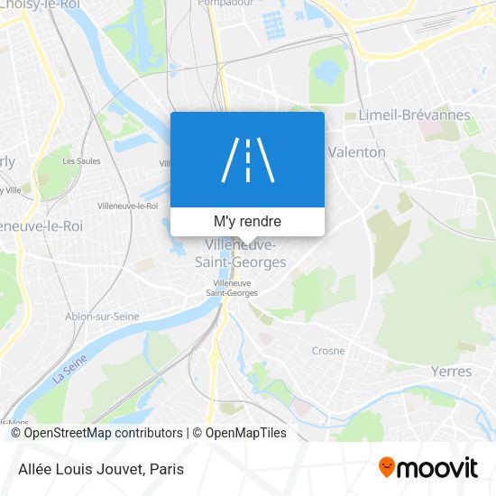 Allée Louis Jouvet plan