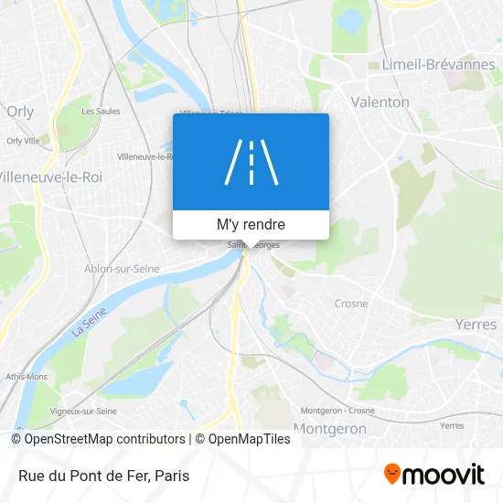 Rue du Pont de Fer plan