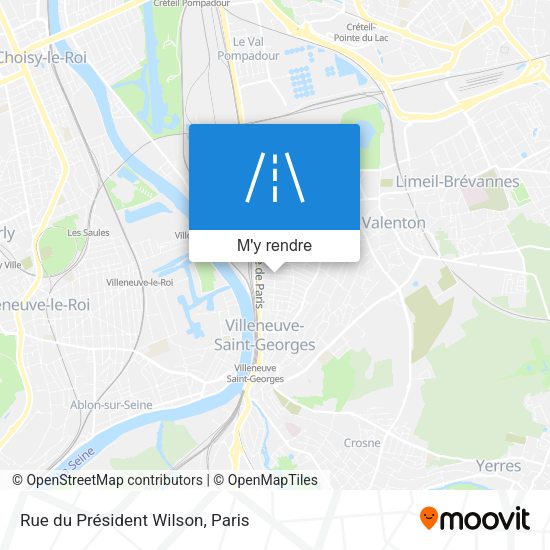 Rue du Président Wilson plan