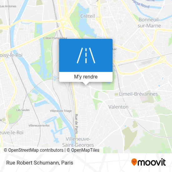 Rue Robert Schumann plan