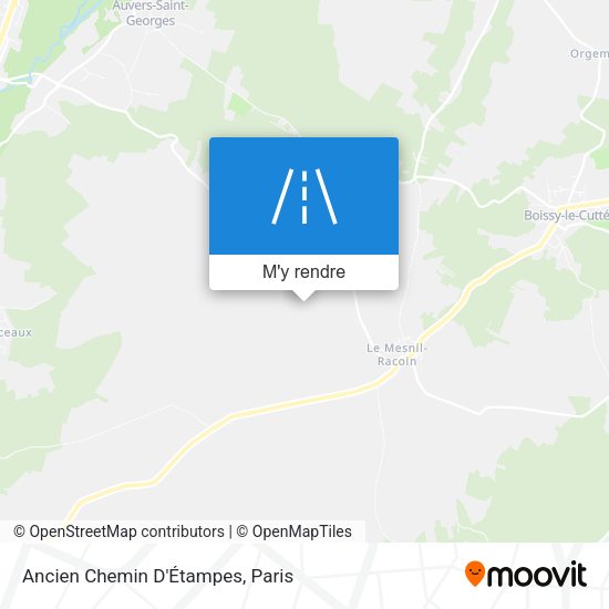 Ancien Chemin D'Étampes plan