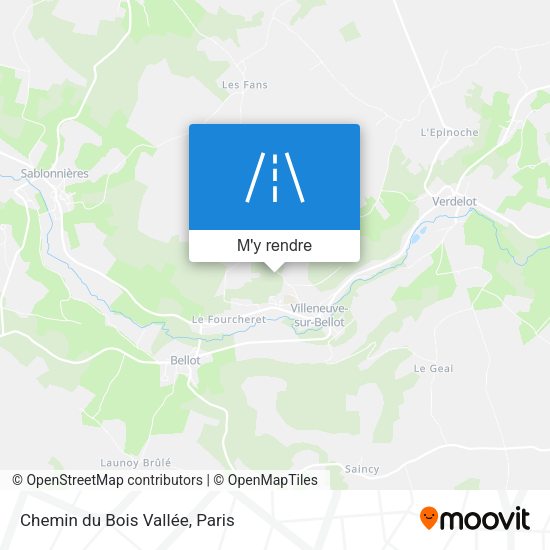 Chemin du Bois Vallée plan