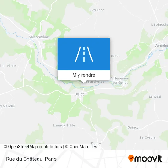 Rue du Château plan