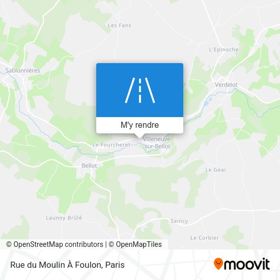 Rue du Moulin À Foulon plan