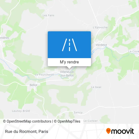 Rue du Rocmont plan