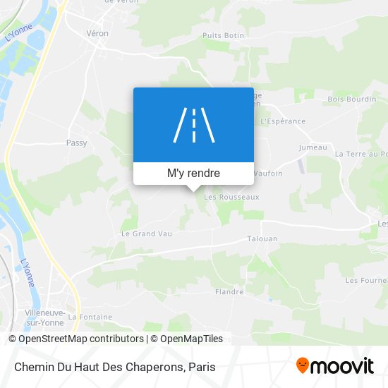 Chemin Du Haut Des Chaperons plan