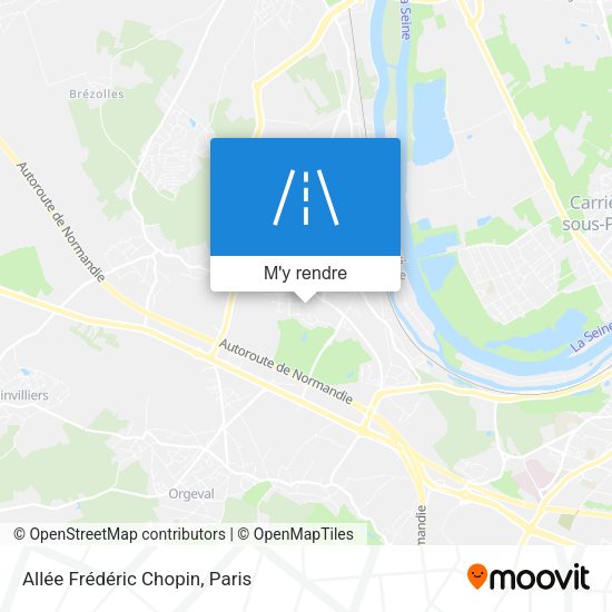 Allée Frédéric Chopin plan