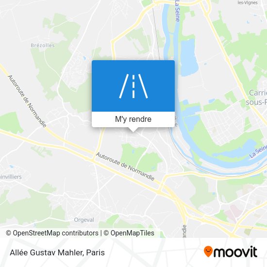 Allée Gustav Mahler plan