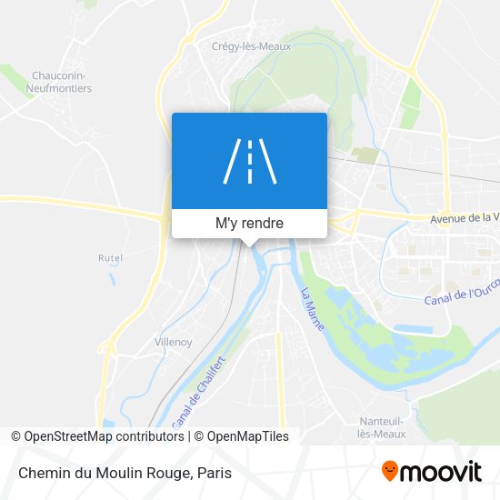 Chemin du Moulin Rouge plan