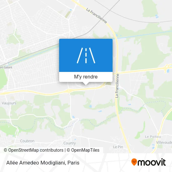 Allée Amedeo Modigliani plan