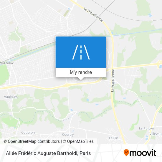 Allée Frédéric Auguste Bartholdi plan