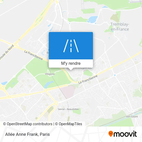 Allée Anne Frank plan