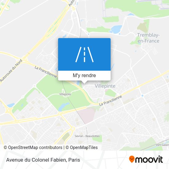 Avenue du Colonel Fabien plan