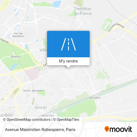 Avenue Maximilien Robespierre plan