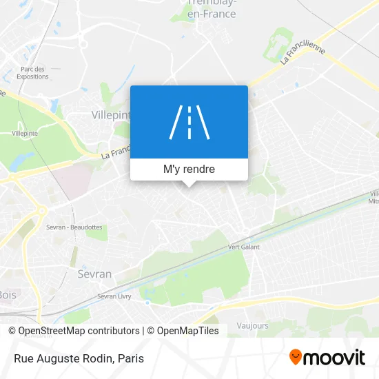 Rue Auguste Rodin plan