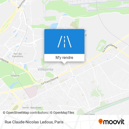 Rue Claude-Nicolas Ledoux plan