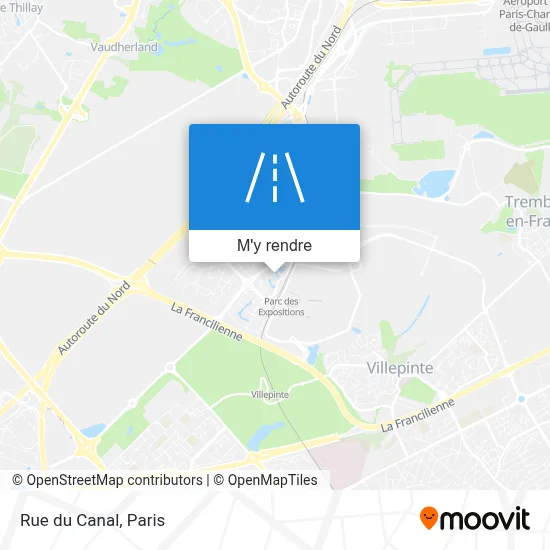 Rue du Canal plan