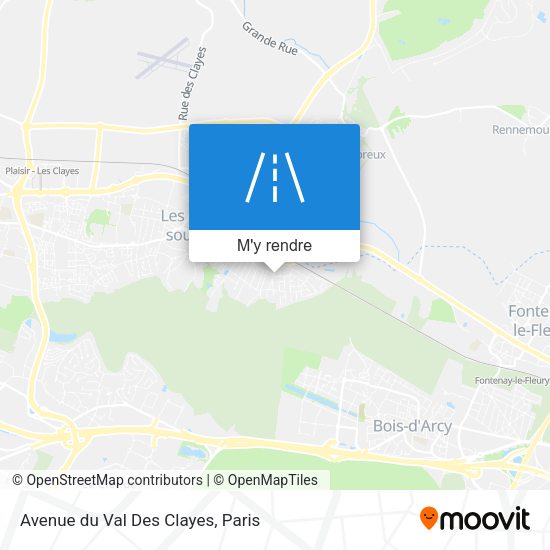 Avenue du Val Des Clayes plan