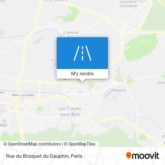 Rue du Bosquet du Dauphin plan