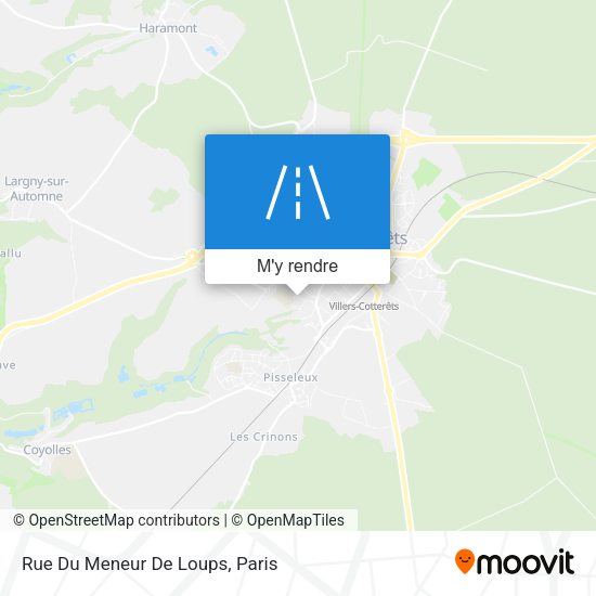 Rue Du Meneur De Loups plan