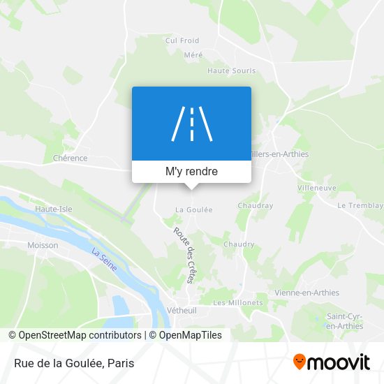 Rue de la Goulée plan