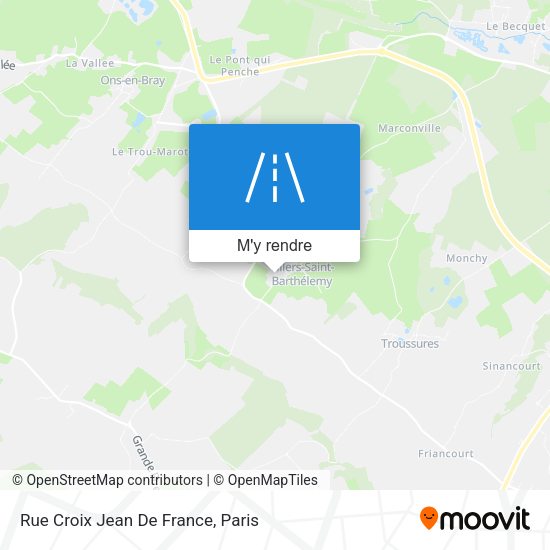 Rue Croix Jean De France plan