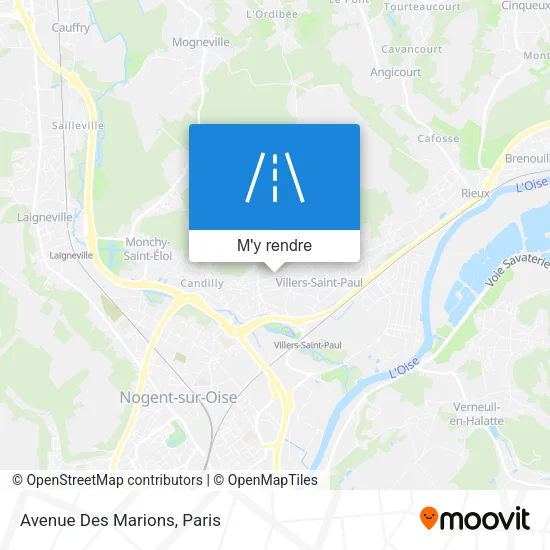 Avenue Des Marions plan