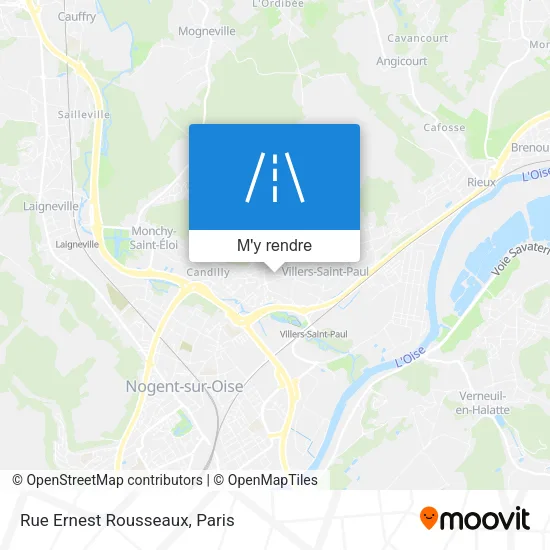 Rue Ernest Rousseaux plan