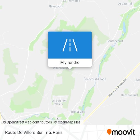 Route De Villers Sur Trie plan