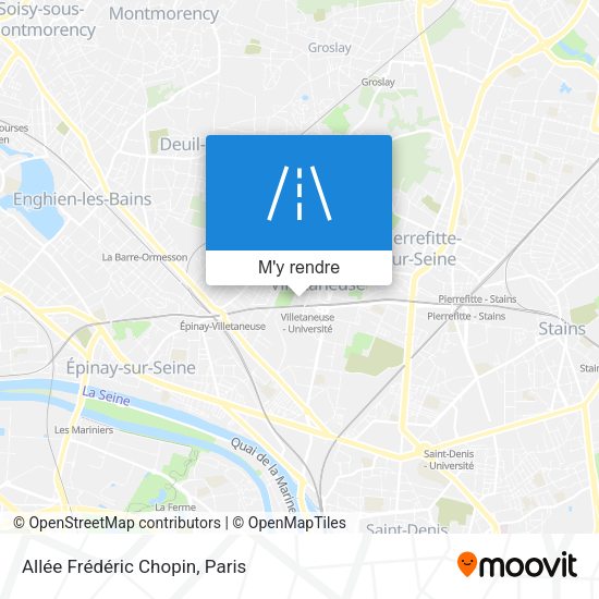 Allée Frédéric Chopin plan