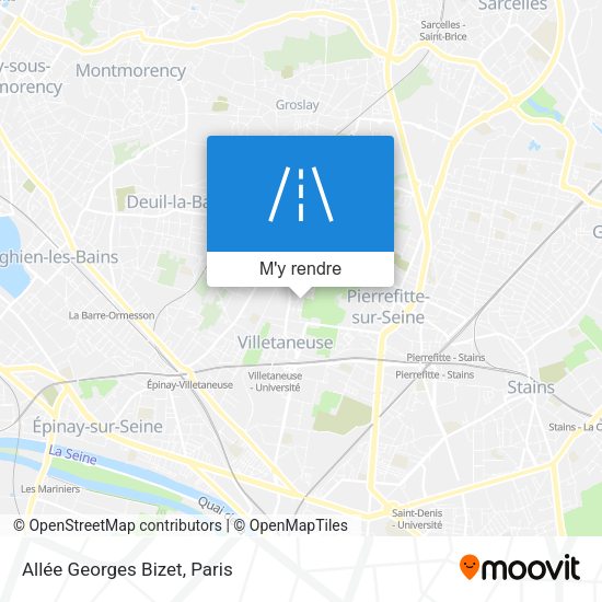 Allée Georges Bizet plan