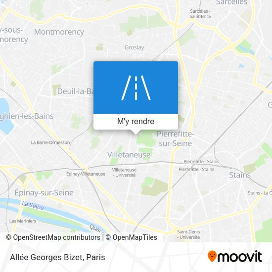 Allée Georges Bizet plan