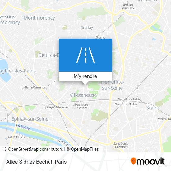Allée Sidney Bechet plan