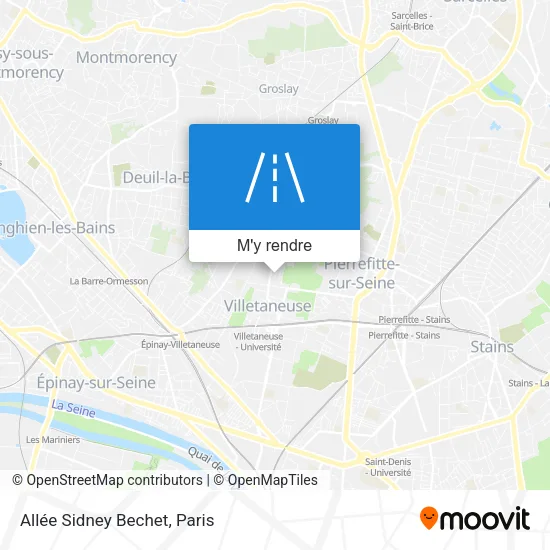 Allée Sidney Bechet plan