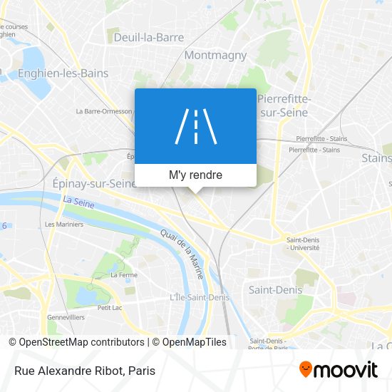 Rue Alexandre Ribot plan