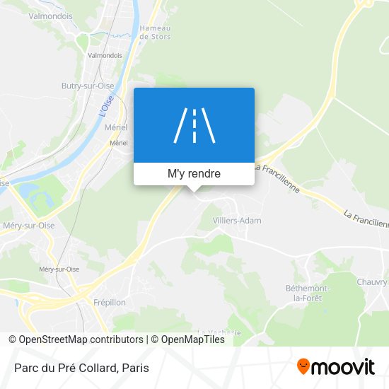 Parc du Pré Collard plan