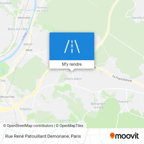 Rue René Patouillard Demoriane plan